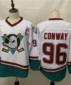 Ducks 96 Charlie Conway White 2020-21 Reverse Retro Adidas Jersey