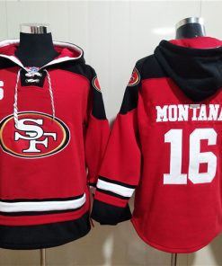 Men's San Francisco 49ers #16 Joe Montana Pullover Hoodie