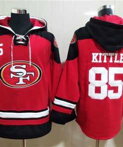 Men's San Francisco 49ers #85 George Kittle Tan  Hoodie