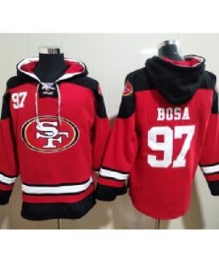 Nike 49ers 97 Nick Bosa Red Hoodie Sweatshirt