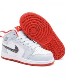 Nike Air Jordan 1 Grey Orange Shoes