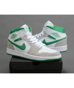Nike Air Jordan 1 White Green Shoes