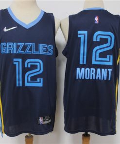 Grizzlies 12 Ja Morant Navy Nike Diamond 75th Anniversary City Edition Swingman Jersey