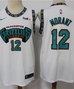 Grizzlies 12 Ja Morant White Nike Swingman Jersey1