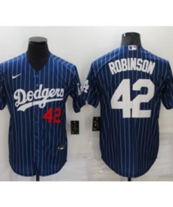 MLB Dodgers 42 Jackie Robinson Navy Nike Cool Base Men Jersey