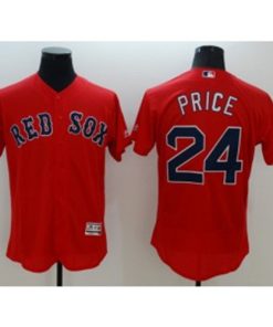 MLB Red Sox 24 Price Red Flexbase Men Jersey