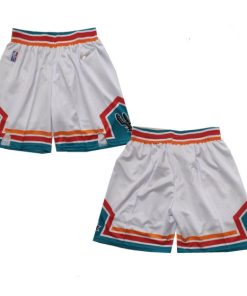 Men' SA Spurs White Shorts (Run Smaller)
