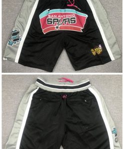 Men' San Antonio Spurs Black Shorts (Run Small)