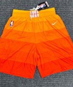 Men' Utah Jazz Orange City Edition Shorts (Run Smaller)