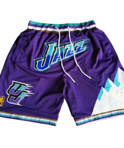 Men' Utah Jazz Purple NBA Shorts (Run Smaller)