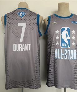 Men's 2022 All-Star #7 Kevin Durant Gray Stitched Basketball Jersey