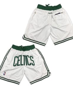 Men's Boston Celtics White Shorts (Run Small)
