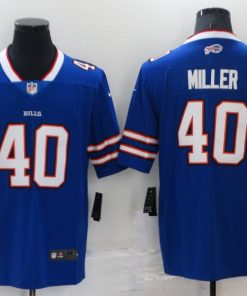 Men's Buffalo Bills #40 Von Miller Royal Vapor Untouchable Limited Stitched Jersey