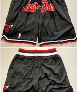 Men's Chicago Bulls Black Mitchell&Ness Shorts 1(Run Small)