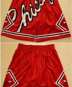 Men's Chicago Bulls Red Mitchell&Ness Shorts (Run Small)