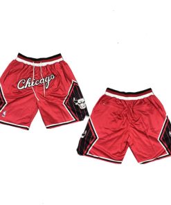 Men's Chicago Bulls Red Shorts (Run Small)