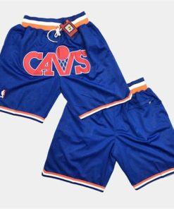 Men's Cleveland Cavaliers Blue Shorts(Run Small)