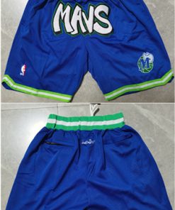 Men's Dallas Mavericks Blue Shorts (Run Small)
