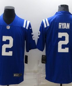 Men's Indianapolis Colts #2 Matt Ryan Blue Vapor Untouchable Limited Stitched Jersey