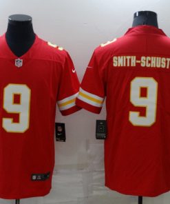 Men's Kansas City Chiefs #9 JuJu Smith-Schuster Red Vapor Untouchable Limited Stitched Football Jersey