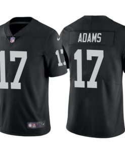 Men's Las Vegas Raiders #17 Davante Adams Black Vapor Limited Stitched Jersey