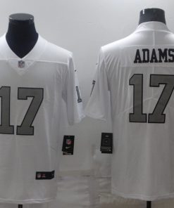 Men's Las Vegas Raiders #17 Davante Adams White Color Rush Limited Stitched Jersey
