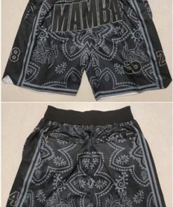Men's Los Angeles Lakers Black 'Mamba' Shorts (Run Small)