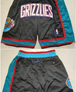 Men's Memphis Grizzlies Black Shorts (Run Small)