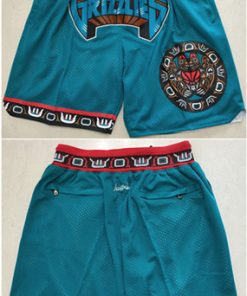 Men's Memphis Grizzlies Teal Shorts (Run Small)
