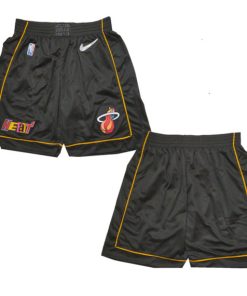 Men's Miami Heat Black Shorts (Run Small)