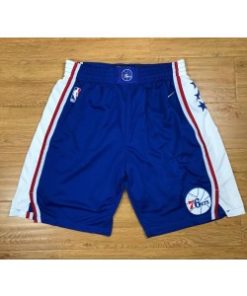 NBA 76ers Blue Nike Authentic Shorts