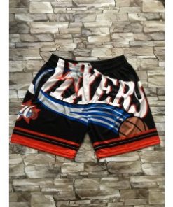 NBA 76ers Mitchell & Ness Big Face Shorts