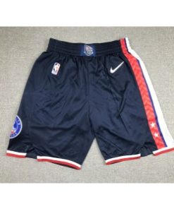 NBA Nets 75th Anniversary Blue Shorts