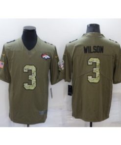 Nike Broncos 3 Russell Wilson Camo Salute to Service Limited Men Jersey