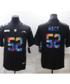 Nike Chargers 52 Khalil Mack Black Crucial Catch Limited Men Jersey
