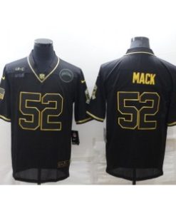 Nike Chargers 52 Khalil Mack Black Gold Salute To Service Limited Men Jersey