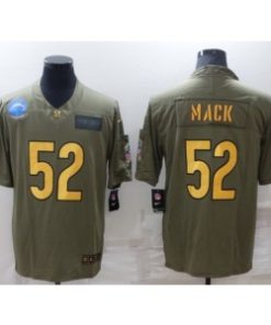 Nike Chargers 52 Khalil Mack Gold Salute To Service Limited Men Jersey