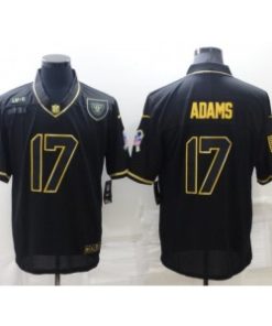 Nike Raiders 17 Davante Adams Black Gold Vapor Limited Men Jersey