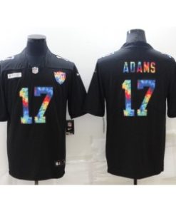 Nike Raiders 17 Davante Adams Black Rainbow Vapor Limited Men Jersey