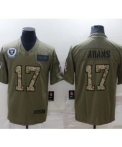 Nike Raiders 17 Davante Adams Olive Camo Salute To Service Limited Men Jersey