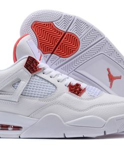 Air Jordan 4 White Red Shoes