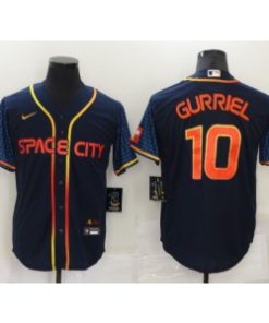 MLB Astros 10 Yuli Gurriel Navy 2022 City Connect Nike Cool Base Men Jersey