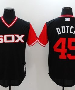 Men's Chicago White Sox #45 Michael Jordan Black Cool Base Stitched Jersey