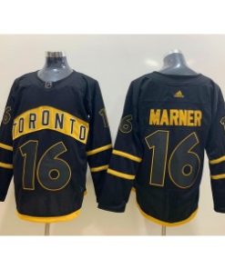 NHL Leafs 16 Mitch Marner Black Adidas Men Jersey