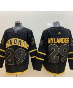 NHL Leafs 29 William Nylander Black Adidas Men Jersey