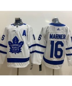 NHL Maple Leafs 16 Mitchell Marner White Adidas Men Jersey With A patch