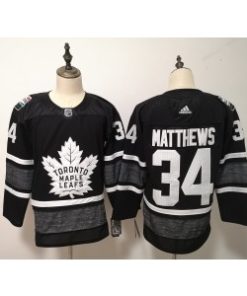 NHL Maple Leafs 34 Auston Matthews Black 2019 NHL All-Star Game Adidas Men Jersey
