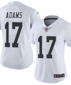 Women's Oakland Raiders#17 Davante Adams White Vapor Untouchable Limited Stitched Jersey(Run Small)