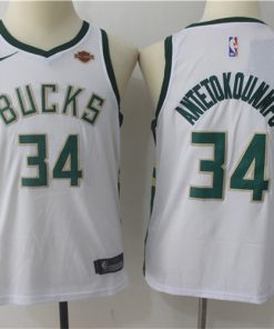Bucks 34 Giannis Antetokounmpo White Youth Nike Swingman Jersey