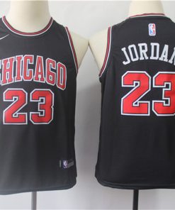 Bulls 23 Michael Jordan Black Youth Nike Swingman Jersey